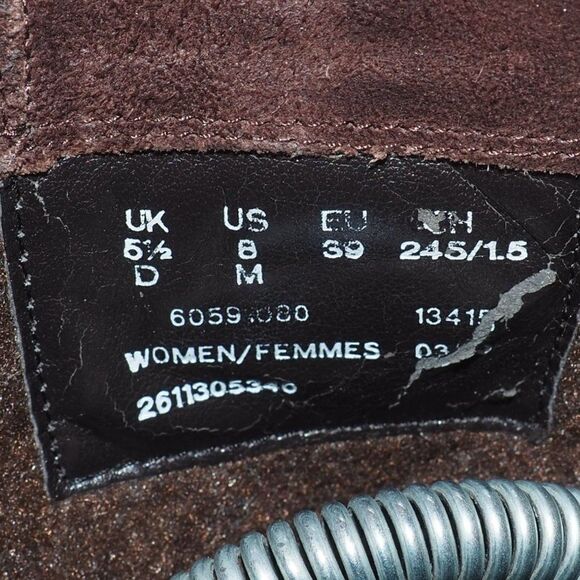 Clarks Volara Sky Fold Over Leather Suede Ankle Boots Brown Women's 8 - Picture 10 of 11
